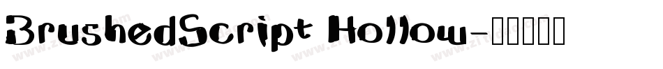 BrushedScript Hollow字体转换